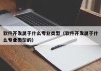 软件开发属于什么专业类型（软件开发属于什么专业类型的）